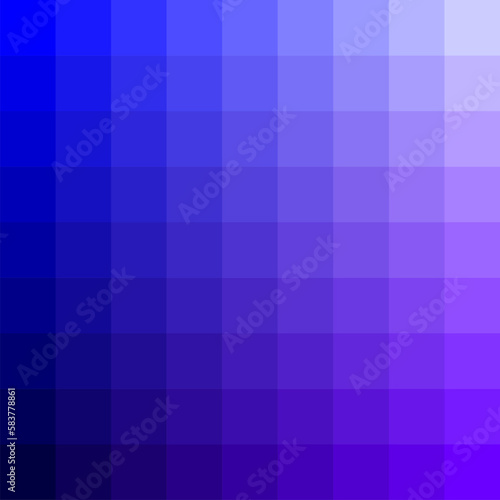 Blue shades mosaic color palette. abstract blue background with square tiles.