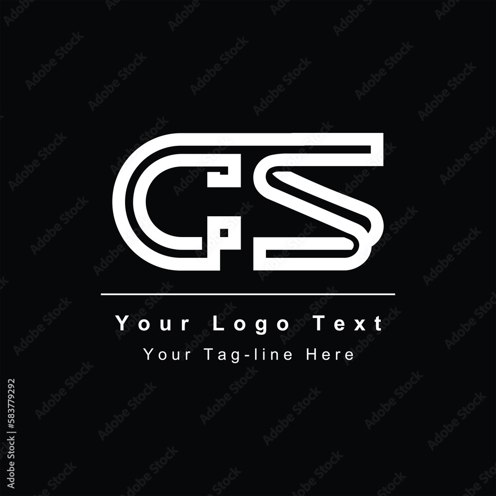 CS SC initial based Alphabet icon logo CS SC initial based Alphabet icon logo