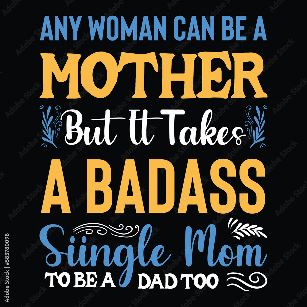 Obraz premium When God made moms he gave me the best one typography vector design template. For mother's day t-shirt and poster with quote. Mom tee.
