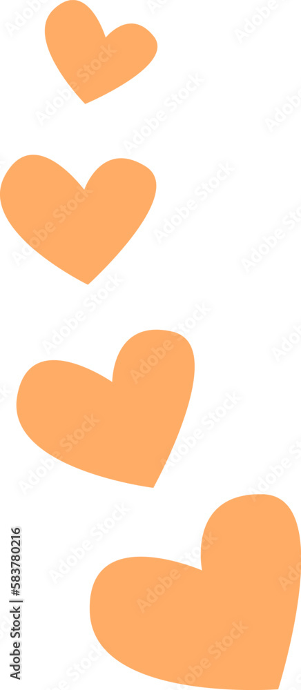 Decorative hearts icon Decorative hearts icon