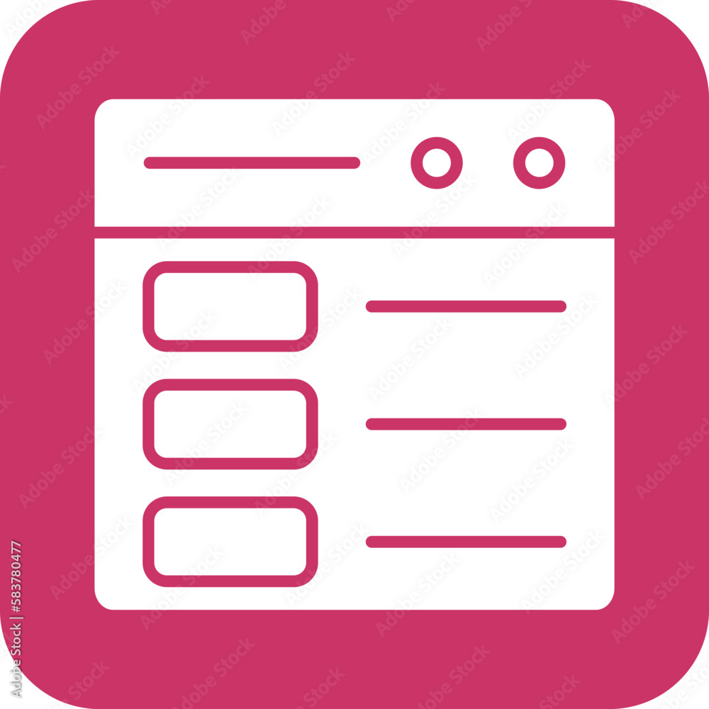 Vector Design Web Layout Icon Style Vector Design Web Layout Icon Style