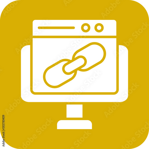 Vector Design Backlink Icon Style