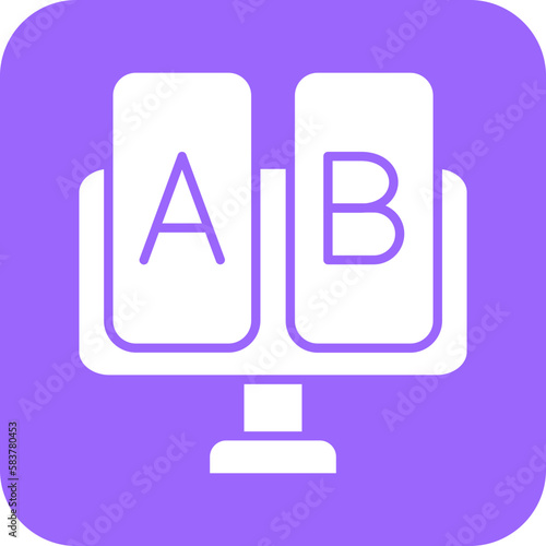 Vector Design AB Testing Icon Style