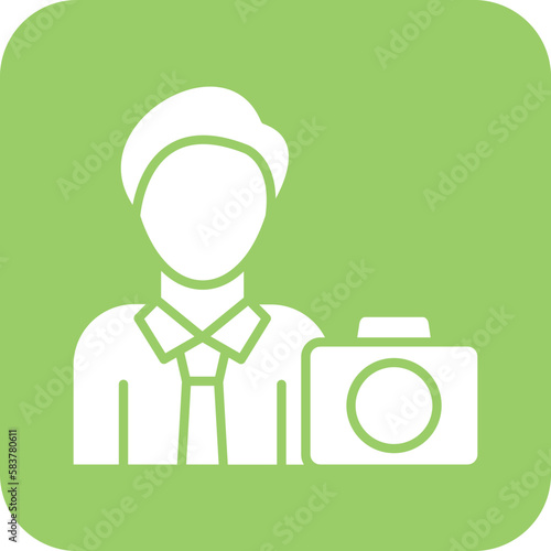 Vector Design Cameraman Icon Style