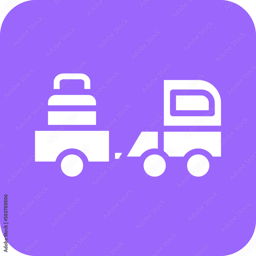 Vector Design Baggage Truck Icon Style Vector Design Baggage Truck Icon Style