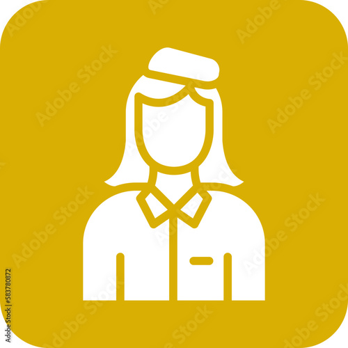 Vector Design Air Hostess Icon Style