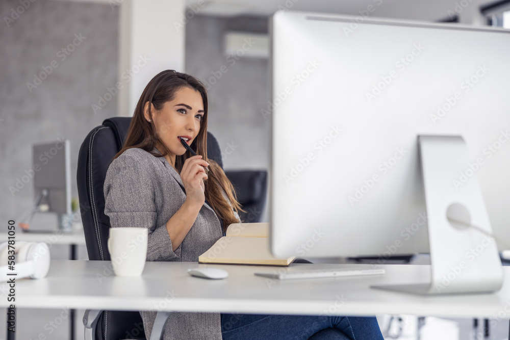 Young manager working in modern office Young manager working in modern office