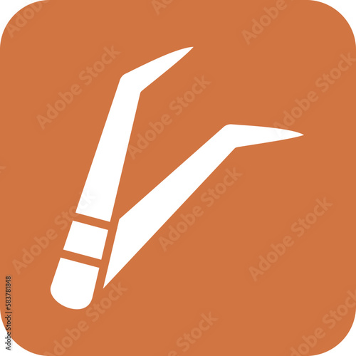 Vector Design Tweezers Icon Style