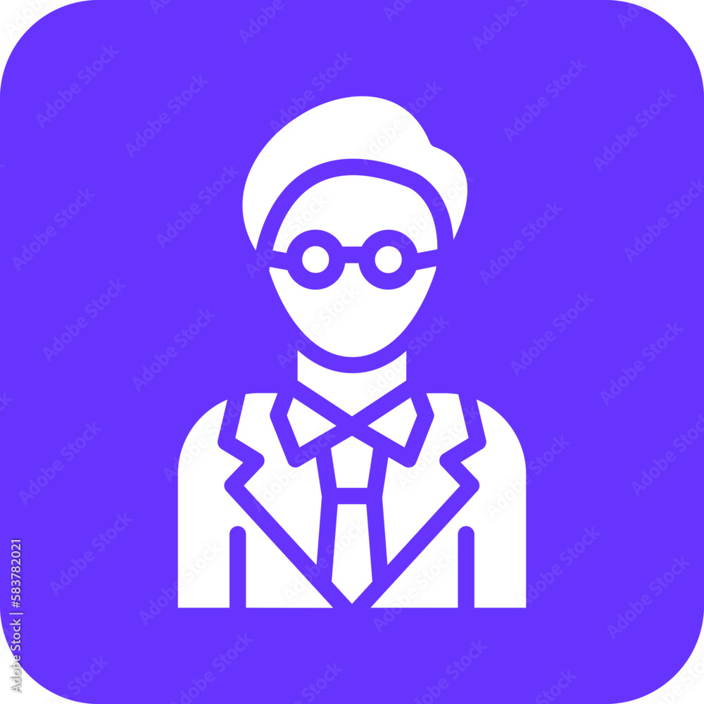 Vector Design Male Professor Icon Style Vector Design Male Professor Icon Style