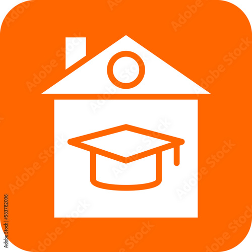 Vector Design Homeschooling Icon Style