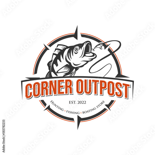 Vintage Fishing Logo Image