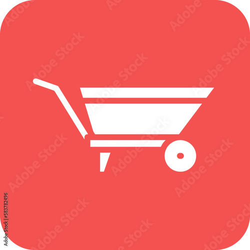 Vector Design Wheelbarrow Icon Style