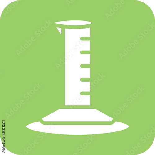 Vector Design Graduated Cylinder Icon Style