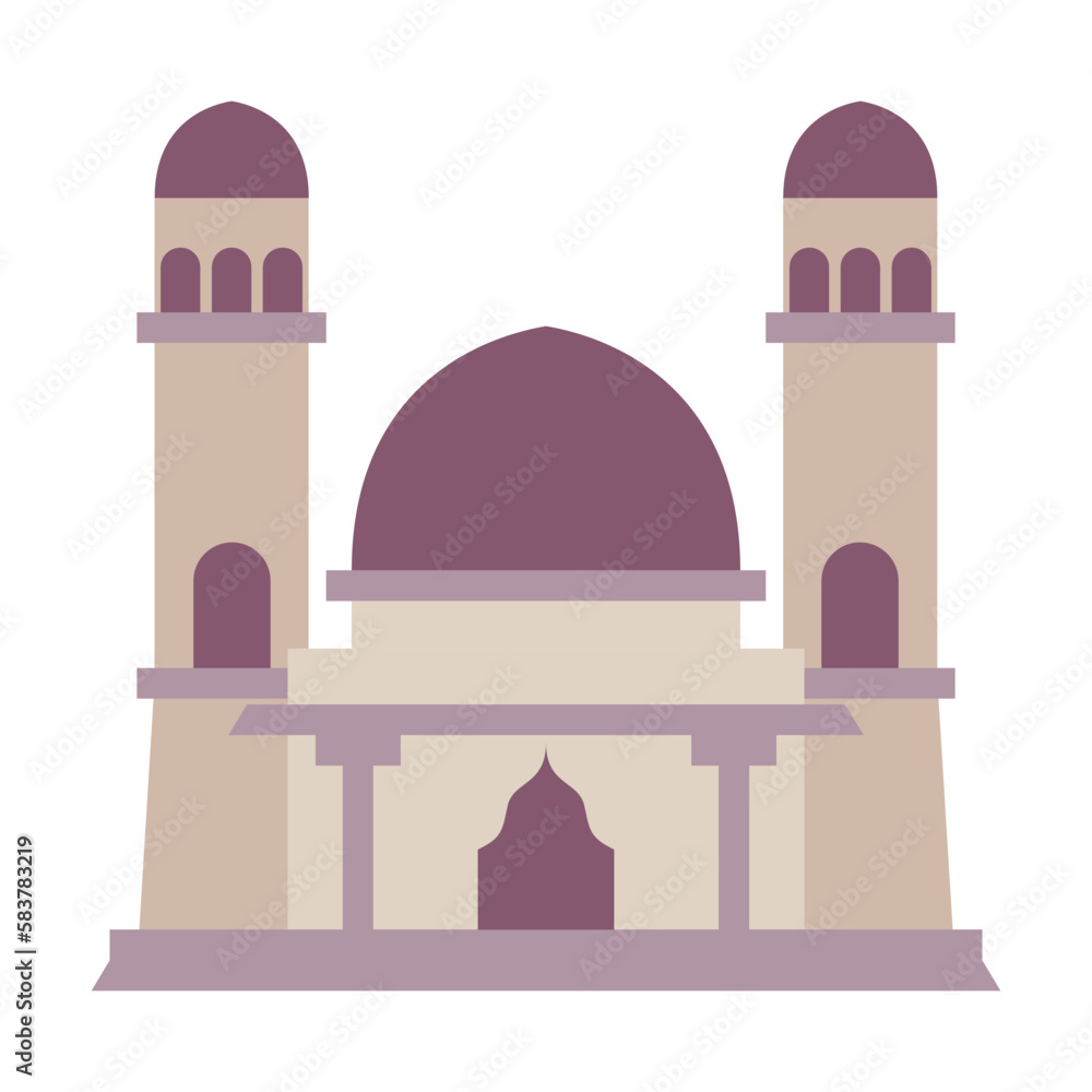 Modern Flat Islamic Mosque Building, Suitable for Diagrams, Map, Infographics, Illustration, And Other Graphic Related Assets. Traditional arabesque ornament illustration. Modern Flat Islamic Mosque Building, Suitable for Diagrams, Map, Infographics, Illustration, And Other Graphic Related Assets. Traditional arabesque ornament illustration.