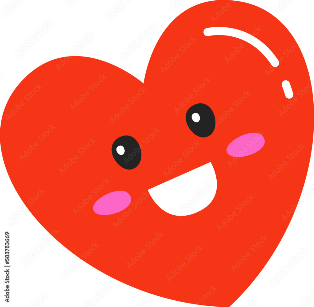 Cartoon heart character Cartoon heart character