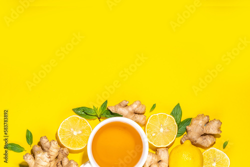 Plakat Ginger lemon tea