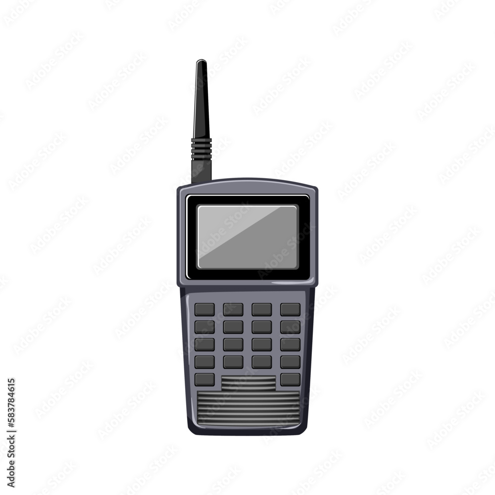 mobile radio transceiver cartoon vector illustration mobile radio transceiver cartoon vector illustration