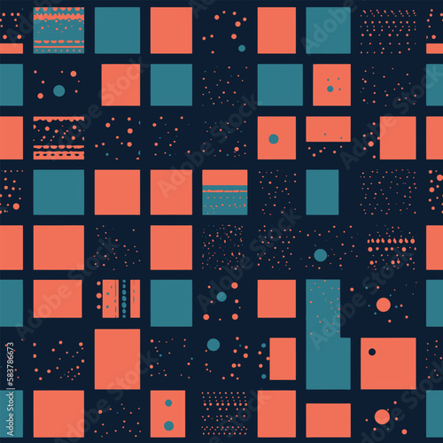 Vibrant multidimensional vista - Abstract Universe Seamless Pattern
