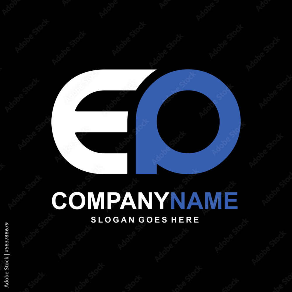 initial letter ep linked circle monogram logo initial letter ep linked circle monogram logo