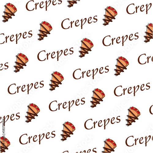 クレープのイラストレーションです。