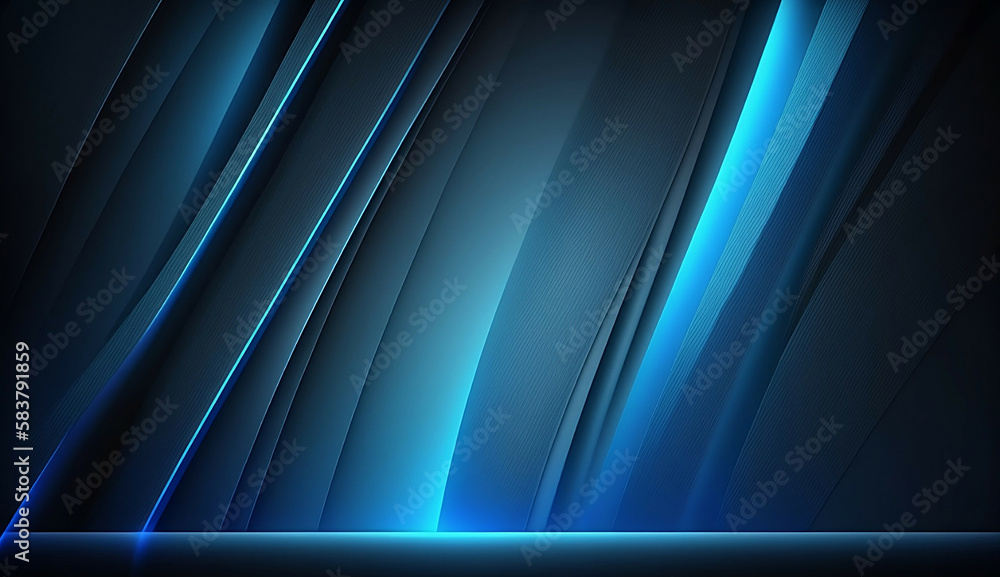 Abstract blue background waves new quality universal colorful technology stock image illustration design, generative ai Abstract blue background waves new quality universal colorful technology stock image illustration design, generative ai