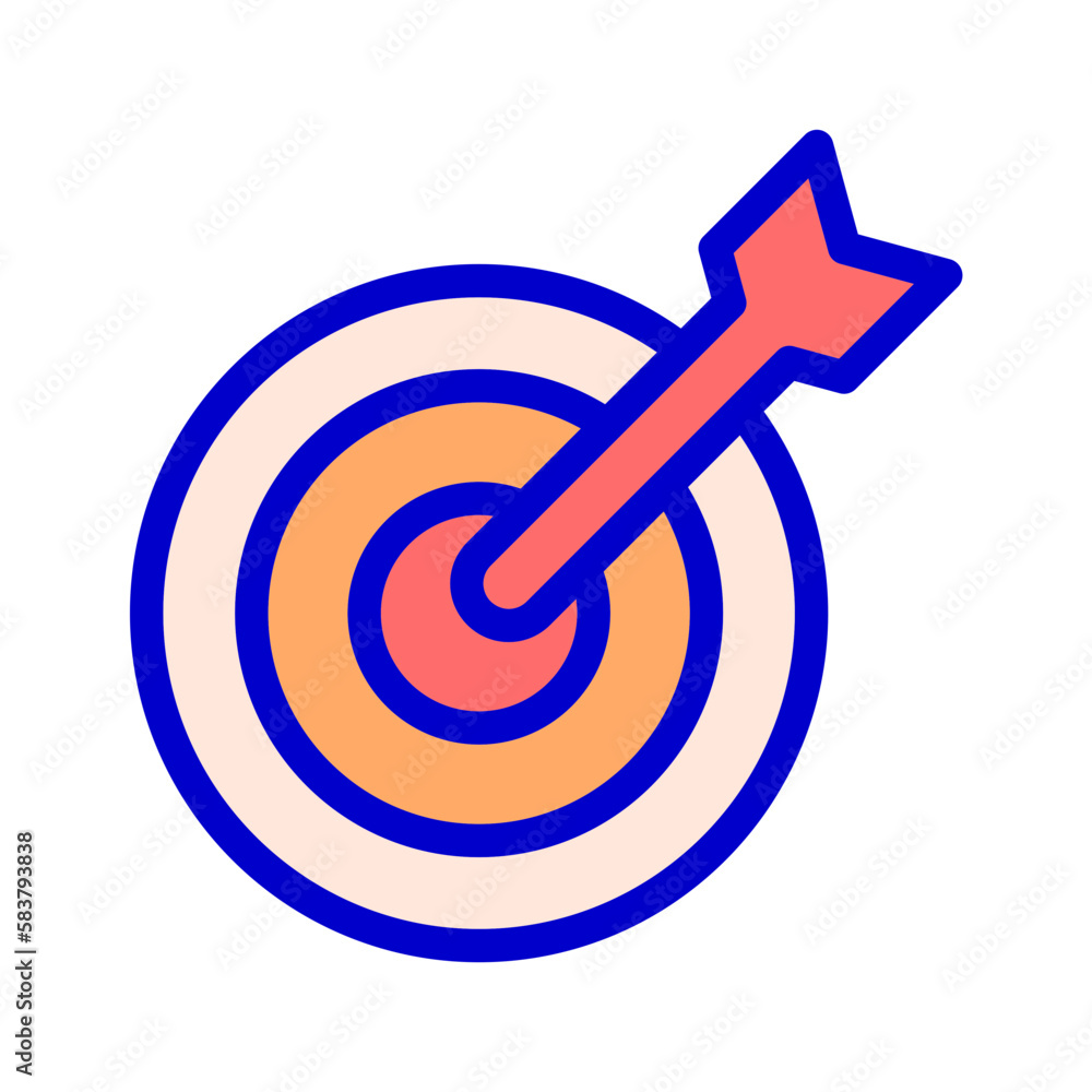 icon target, shoot, target audience, target market. editable file and color icon target, shoot, target audience, target market. editable file and color