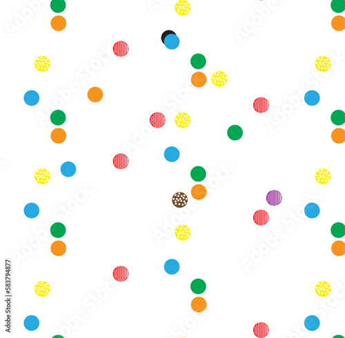 Abstract colorful background with colorful circles.
