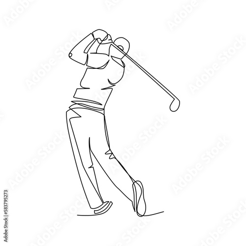 Golfer vector illustration