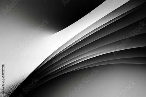 Black and White minimalistic modern design  