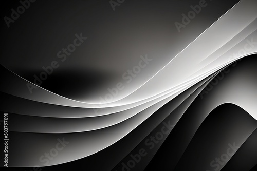 Black and White minimalistic modern design  