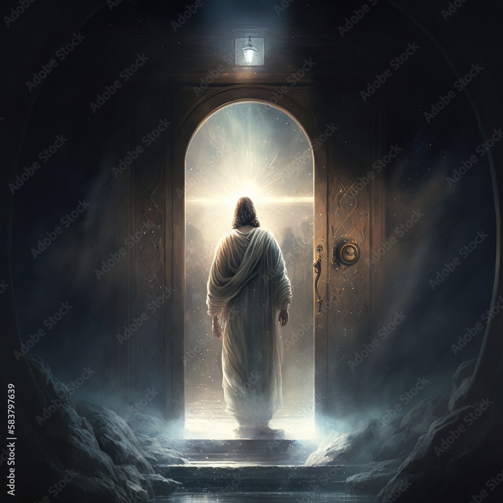 Resurrection of Jesus Christ, empty tomb, Jesus coming out of the tomb ...