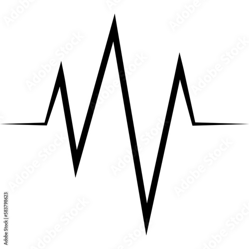 PNG electrocardiogram wave sound heart, beat logo line medical chart