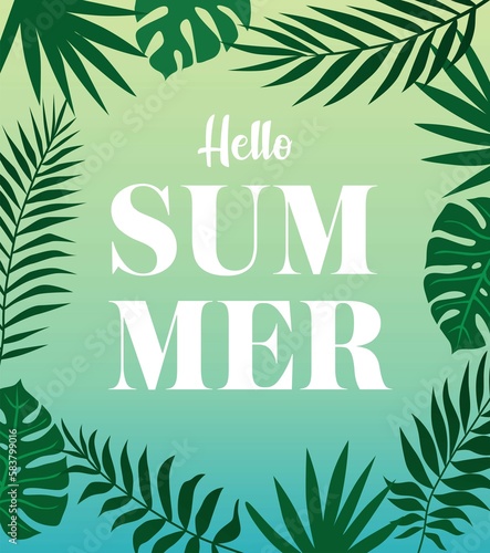 Summer time greeting card