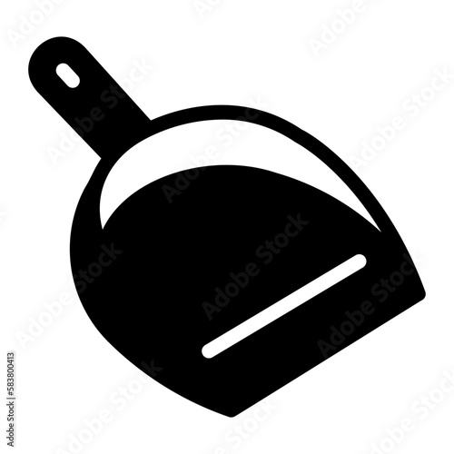 dustpan glyph icon