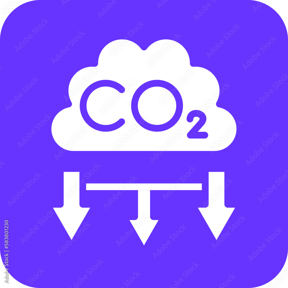 Vector Design CO2 Pollution Icon Style Vector Design CO2 Pollution Icon Style