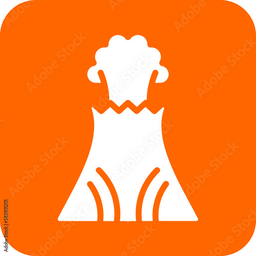 Vector Design Volcano Icon Style