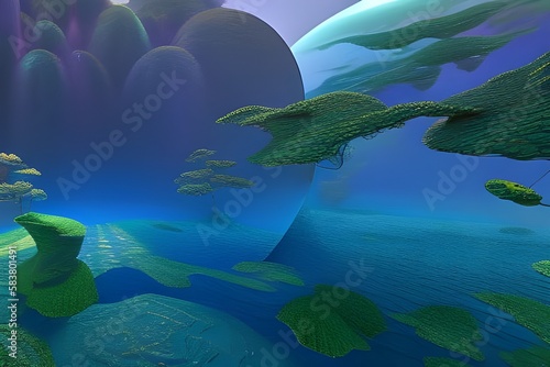 Modern abstract 3D background.