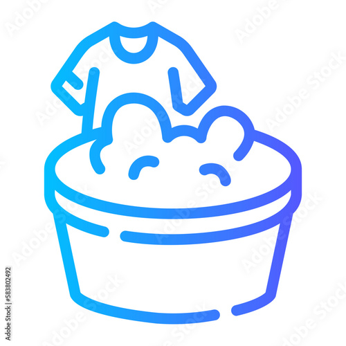 laundry gradient icon