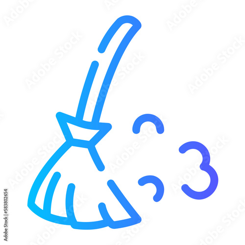 broom gradient icon