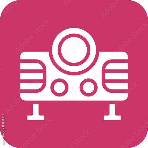 Vector Design Video Projector Icon Style