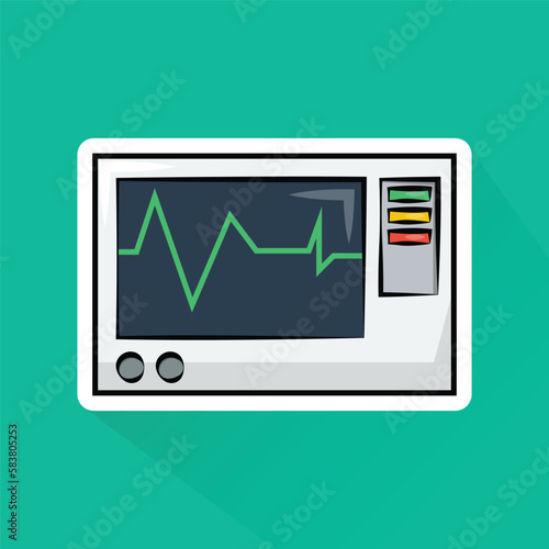 Illustration of Ventilator in Flat Design