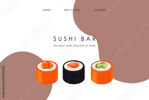 Web Sushi bar design