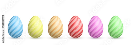 Vector painted Easter eggs png. Multi-colored eggs png. Chicken eggs  food. Easter  holiday.