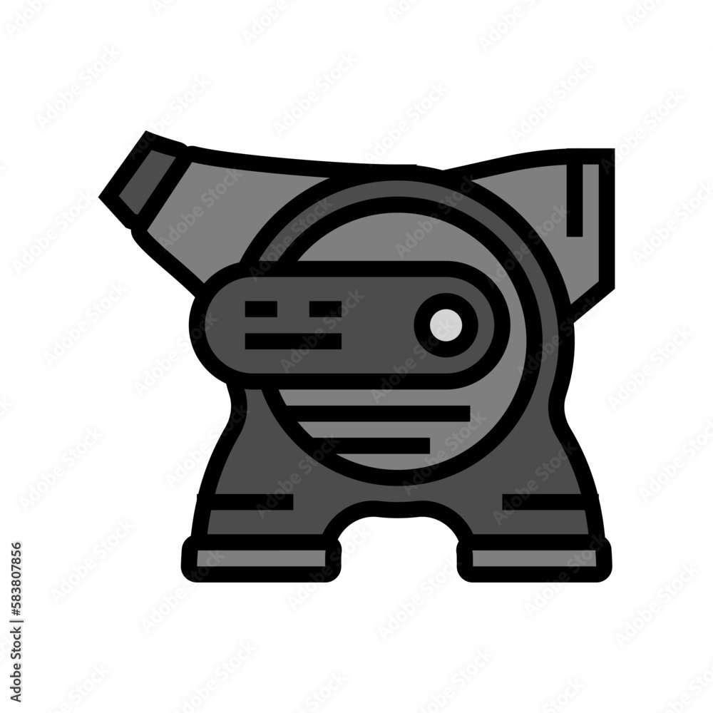 utility fan garage tool color icon vector illustration