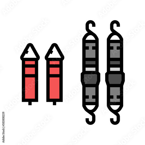 strap system garage tool color icon vector illustration