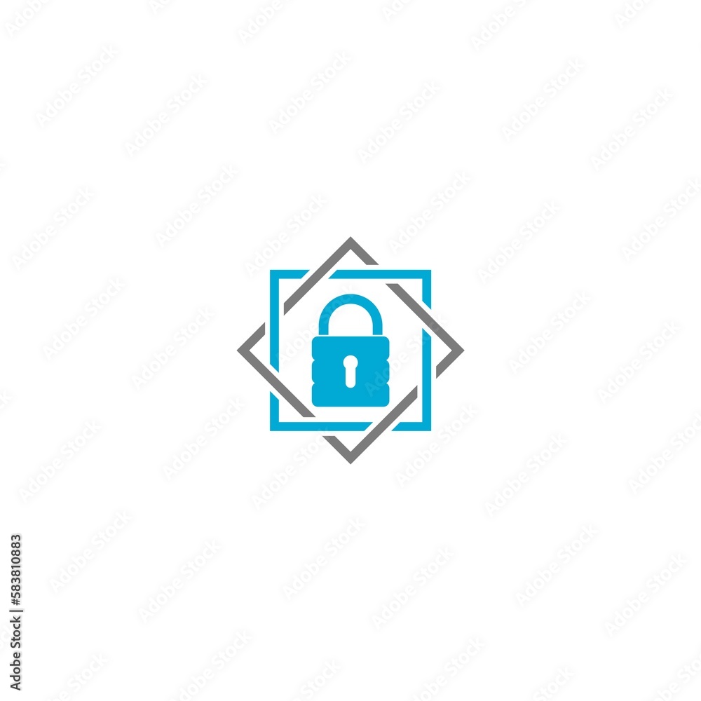 Home security logo design template isolated on white background Home security logo design template isolated on white background
