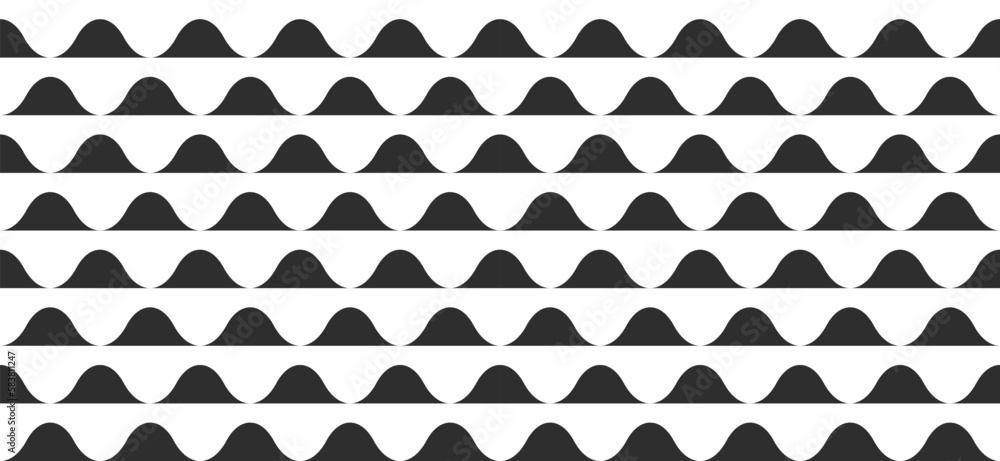 Ripple wavy seamless geometric pattern texture background vector graphic, swirl abstract curve drip black white illustration, repeated wave wallpaper backdrop for fabric print decor image Ripple wavy seamless geometric pattern texture background vector graphic, swirl abstract curve drip black white illustration, repeated wave wallpaper backdrop for fabric print decor image