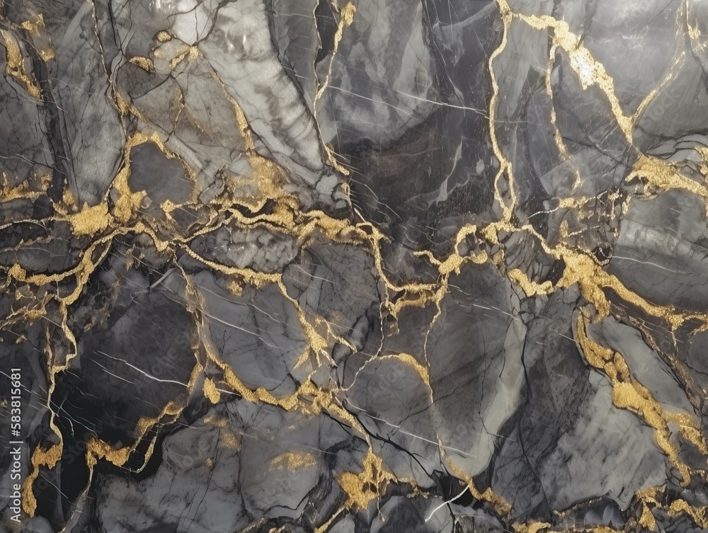 Natural Gold Marble texture background. Marbling texture design. Abstract backdrop of marble granite stone. generative ai