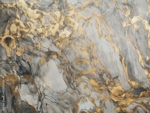 Natural Gold Marble texture background. Marbling texture design. Abstract backdrop of marble granite stone. generative ai