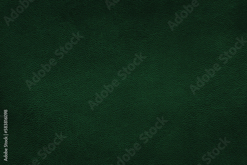 Foto Texture of soft dark green leather